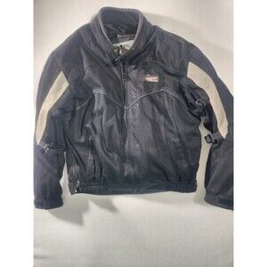 Vega Motorcycle Jacket Mens Extra Large Black Technical Gear Reversible Zip